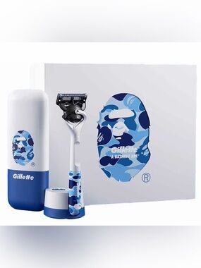 BAPE × Gillette Limited Edition Razor (Large Box Set, 4 Spare Razors)